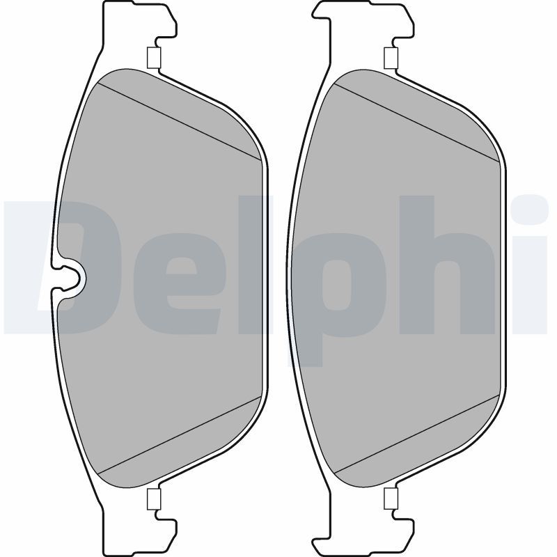 DELPHI LP2292 Brake Pad Set, disc brake