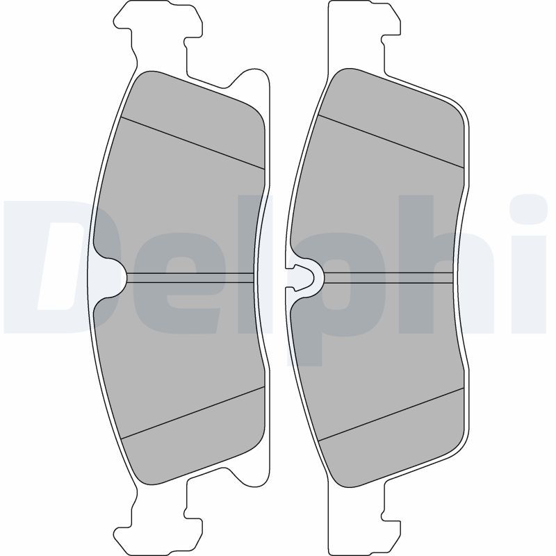 DELPHI LP2298 Brake Pad Set, disc brake