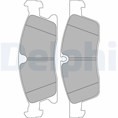 Brake Pad Set, disc brake DELPHI LP2298