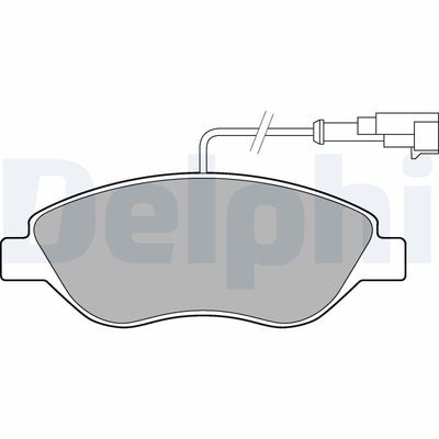 Brake Pad Set, disc brake DELPHI LP2299