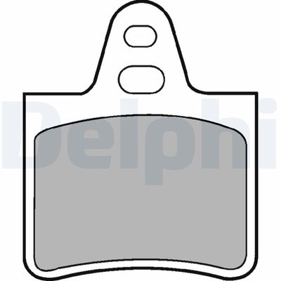 Brake Pad Set, disc brake DELPHI LP229
