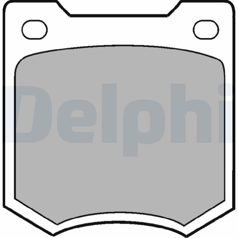 DELPHI LP23 Brake Pad Set, disc brake