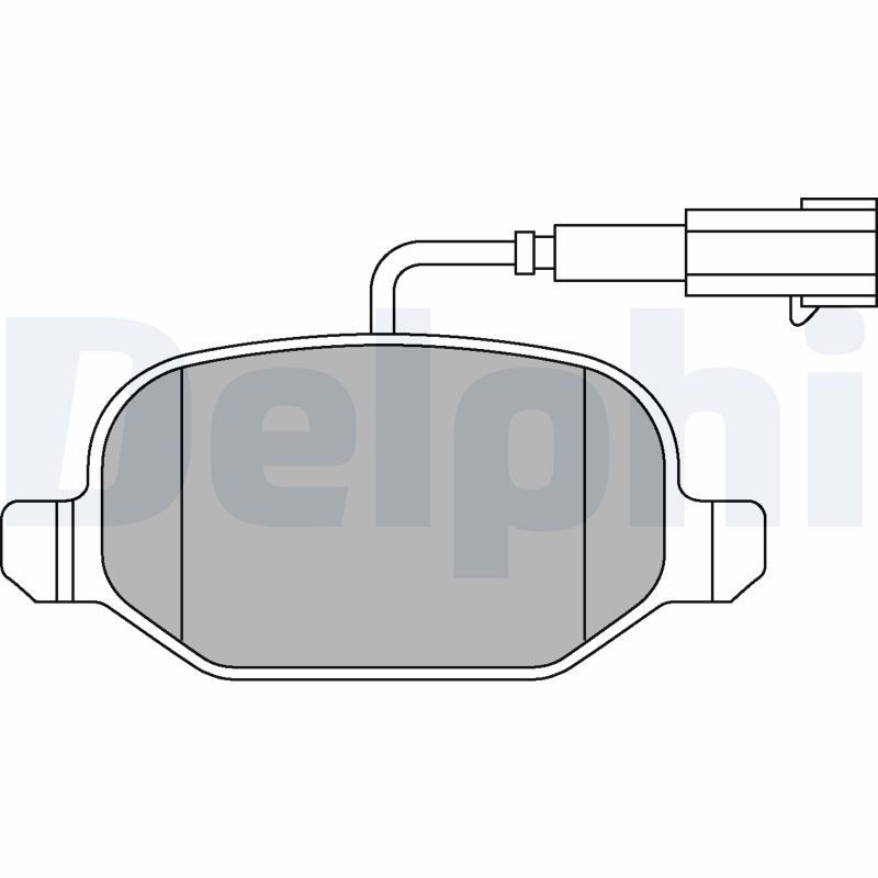 DELPHI LP2300 Brake Pad Set, disc brake