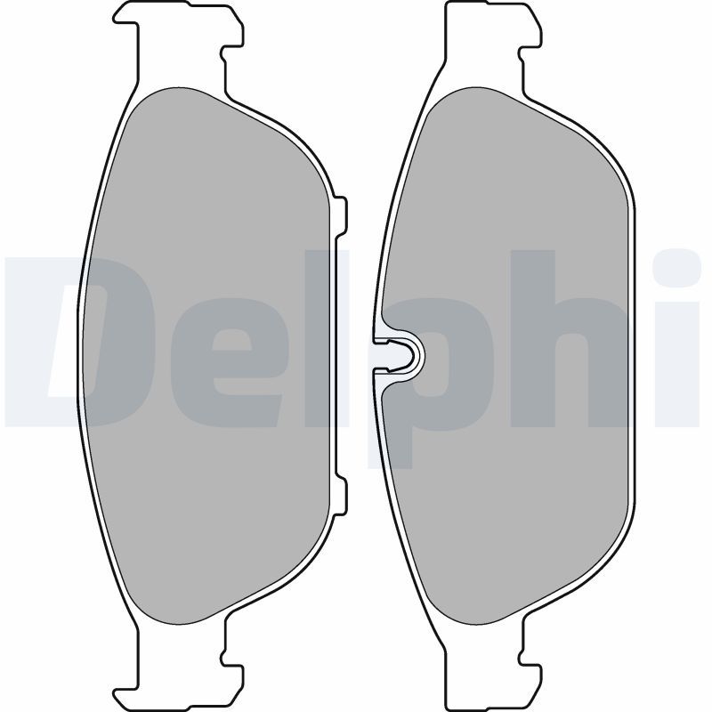 DELPHI LP2301 Brake Pad Set, disc brake
