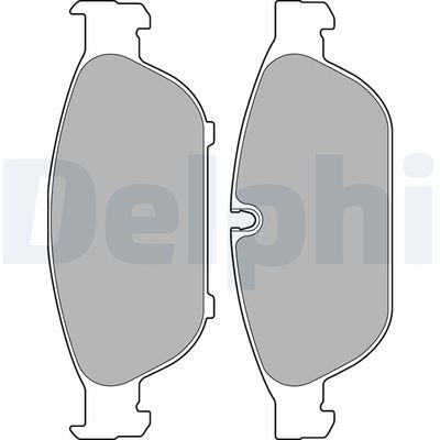 Brake Pad Set, disc brake DELPHI LP2301