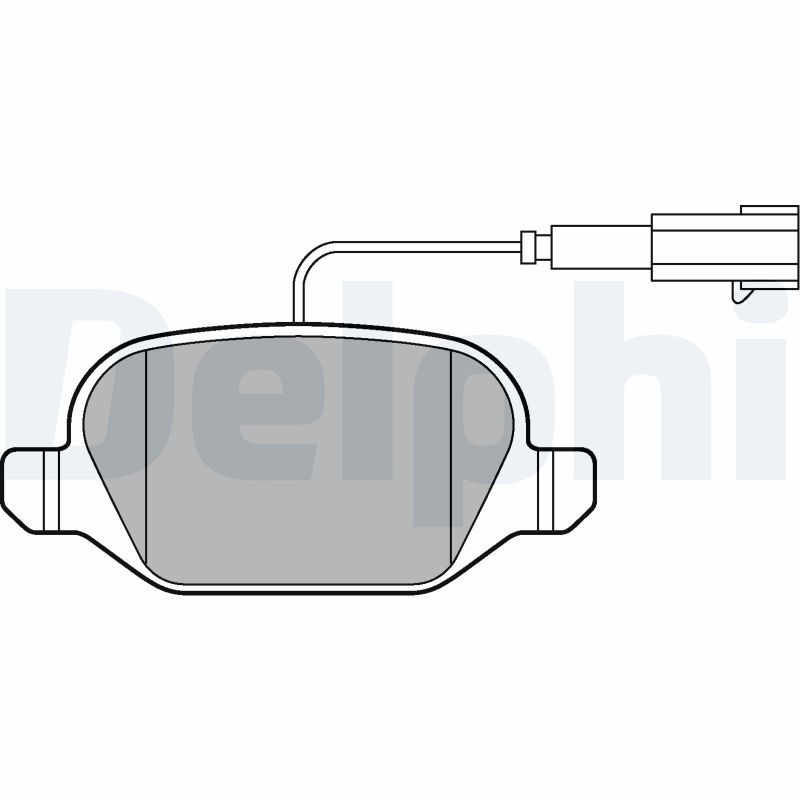DELPHI LP2302 Brake Pad Set, disc brake