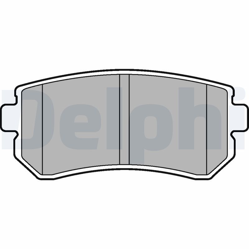 DELPHI LP2303 Brake Pad Set, disc brake