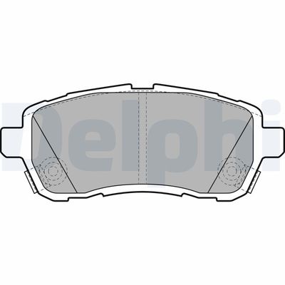 Brake Pad Set, disc brake DELPHI LP2306