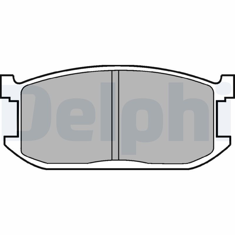 DELPHI LP234 Brake Pad Set, disc brake