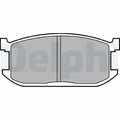 Brake Pad Set, disc brake DELPHI LP234