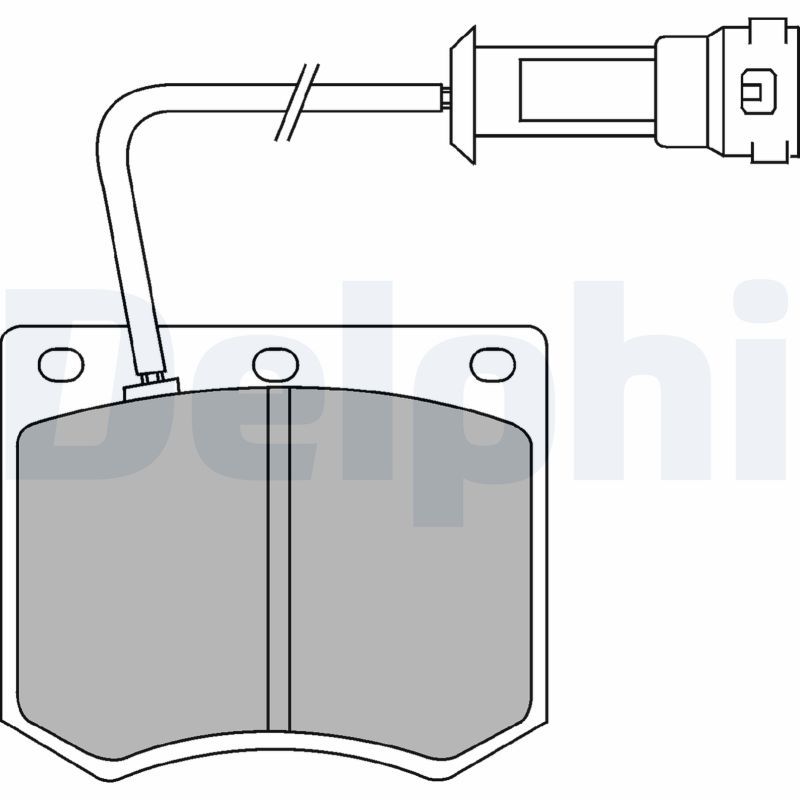 DELPHI LP241 Brake Pad Set, disc brake