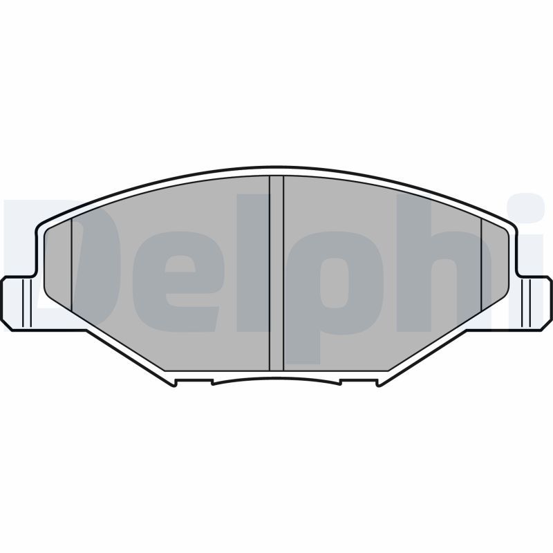 DELPHI LP2444 Brake Pad Set, disc brake