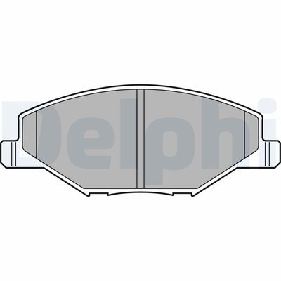 Brake Pad Set, disc brake DELPHI LP2444