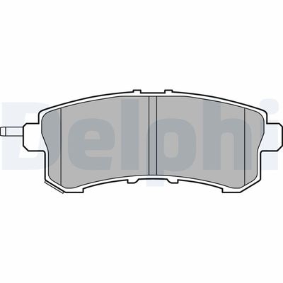 Brake Pad Set, disc brake DELPHI LP2447