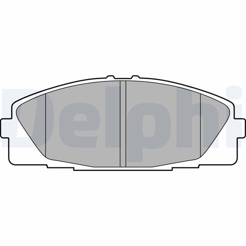 DELPHI LP2473 Brake Pad Set, disc brake
