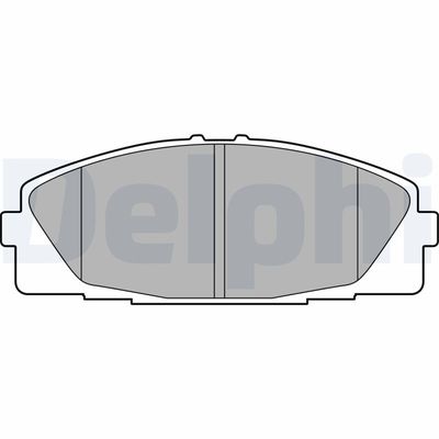 Brake Pad Set, disc brake DELPHI LP2473