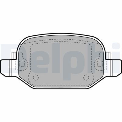 Brake Pad Set, disc brake DELPHI LP2475