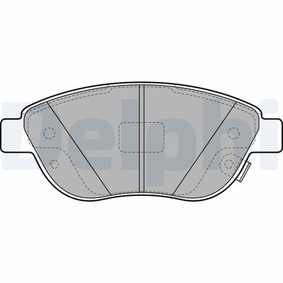 Brake Pad Set, disc brake DELPHI LP2476