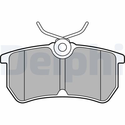 Brake Pad Set, disc brake DELPHI LP2480