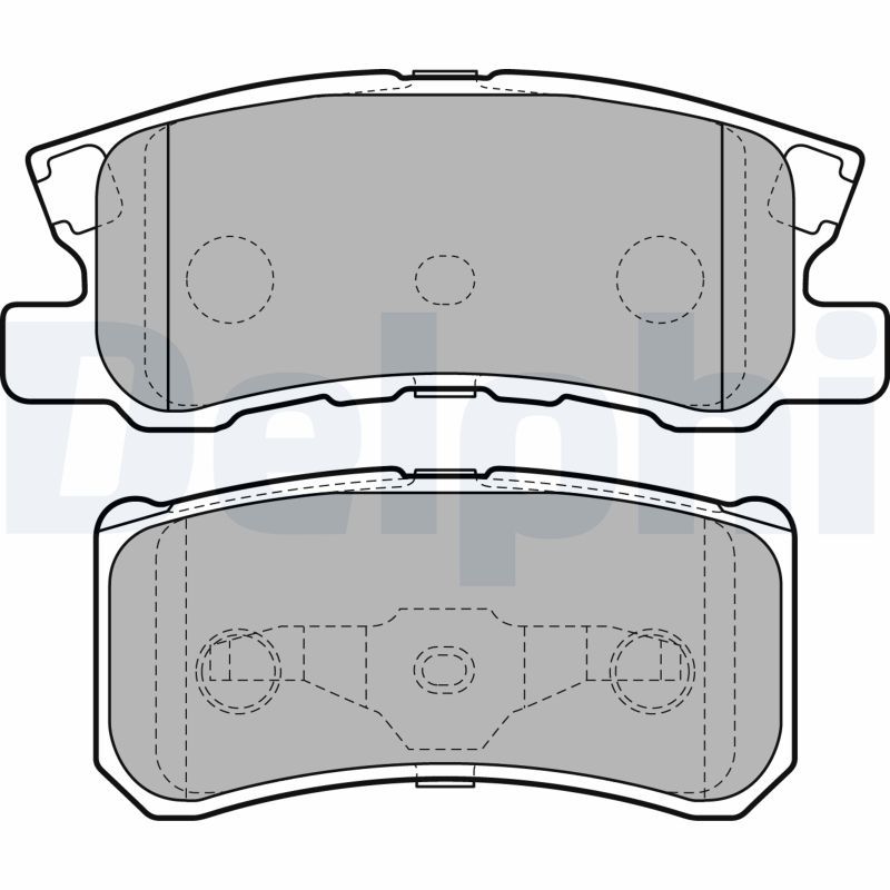 DELPHI LP2483 Brake Pad Set, disc brake