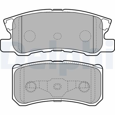 Brake Pad Set, disc brake DELPHI LP2483