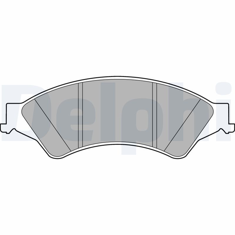 DELPHI LP2484 Brake Pad Set, disc brake