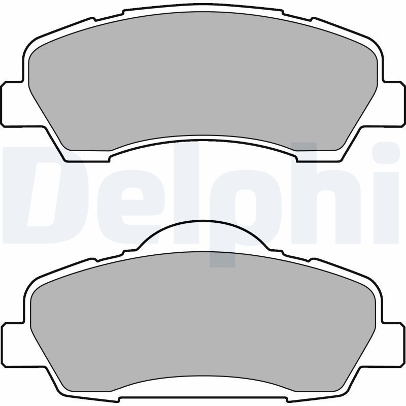 DELPHI LP2485 Brake Pad Set, disc brake