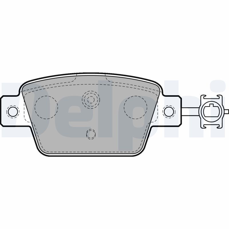 DELPHI LP2486 Brake Pad Set, disc brake