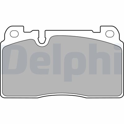 Brake Pad Set, disc brake DELPHI LP2491