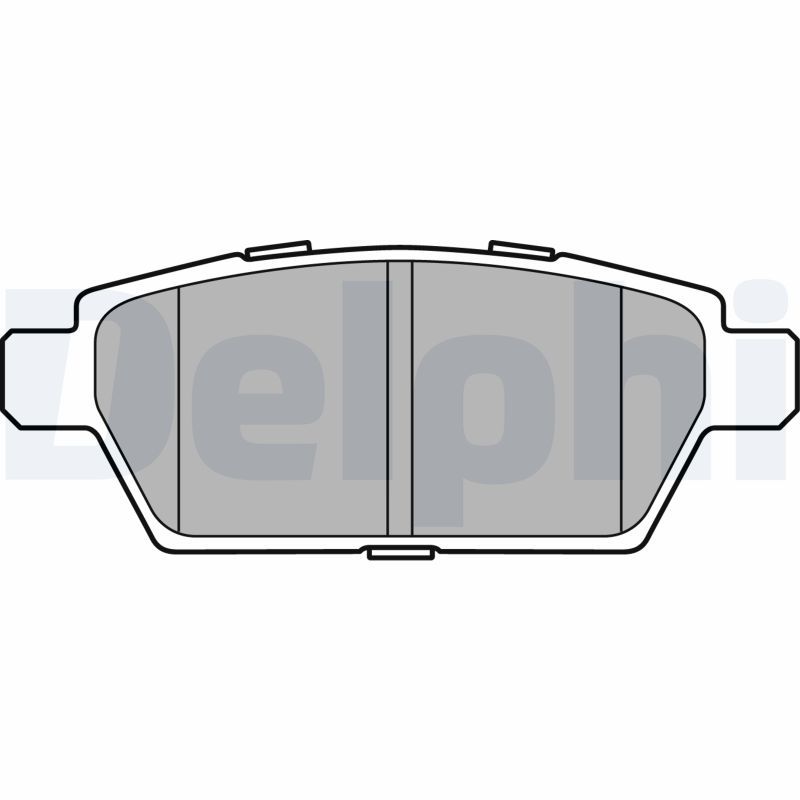 DELPHI LP2493 Brake Pad Set, disc brake