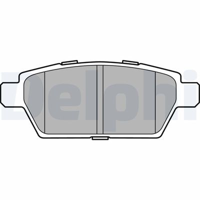 Brake Pad Set, disc brake DELPHI LP2493