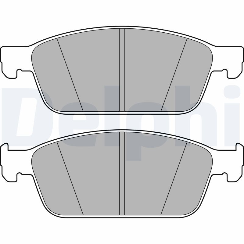 DELPHI LP2495 Brake Pad Set, disc brake