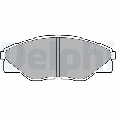 Brake Pad Set, disc brake DELPHI LP2496