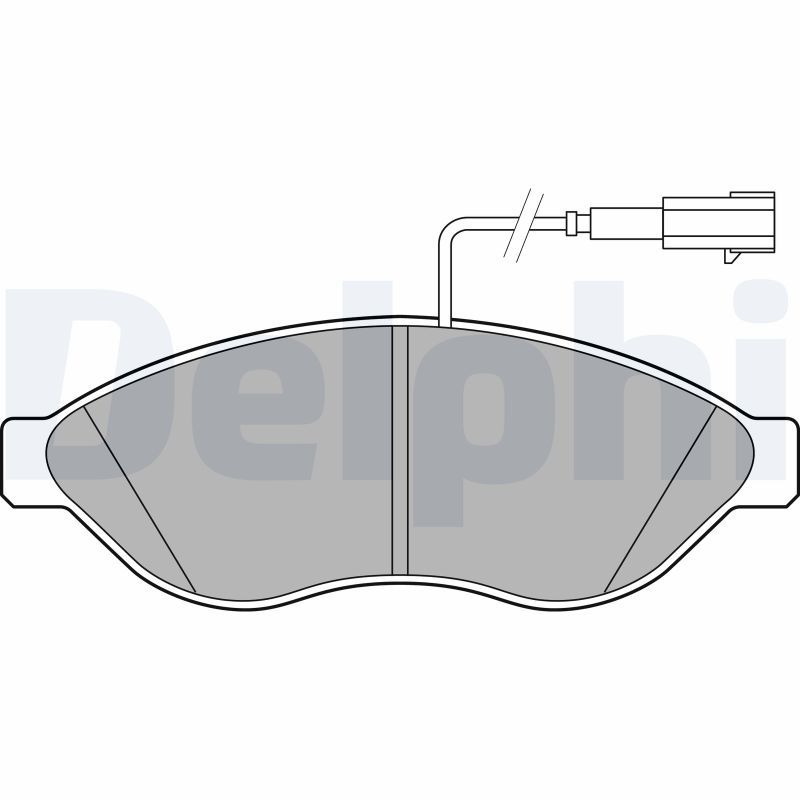 DELPHI LP2498 Brake Pad Set, disc brake