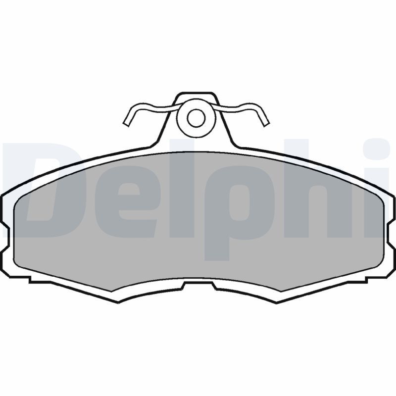 DELPHI LP250 Brake Pad Set, disc brake
