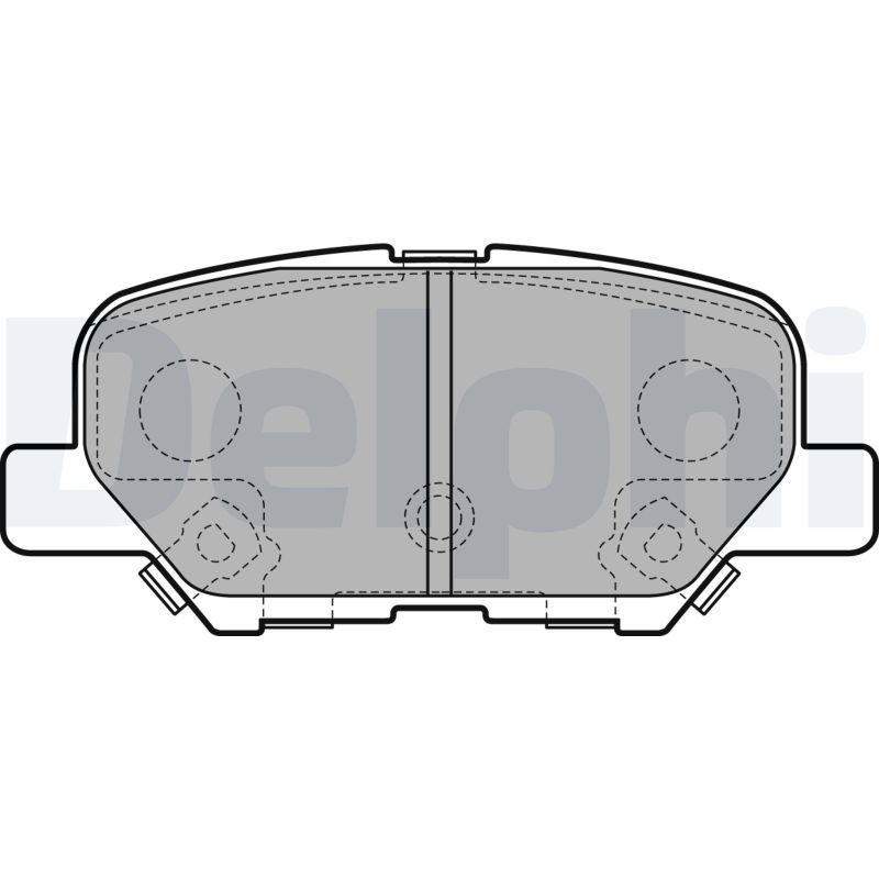 DELPHI LP2501 Brake Pad Set, disc brake