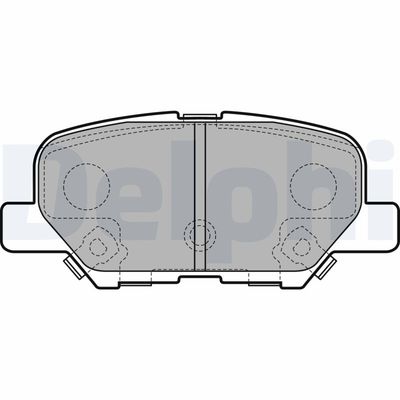 Brake Pad Set, disc brake DELPHI LP2501