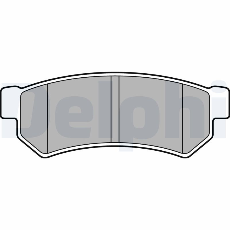 DELPHI LP2502 Brake Pad Set, disc brake