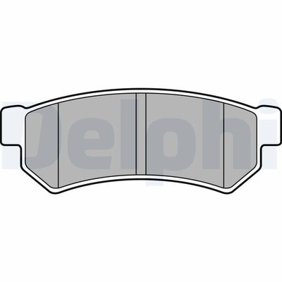 Brake Pad Set, disc brake DELPHI LP2502