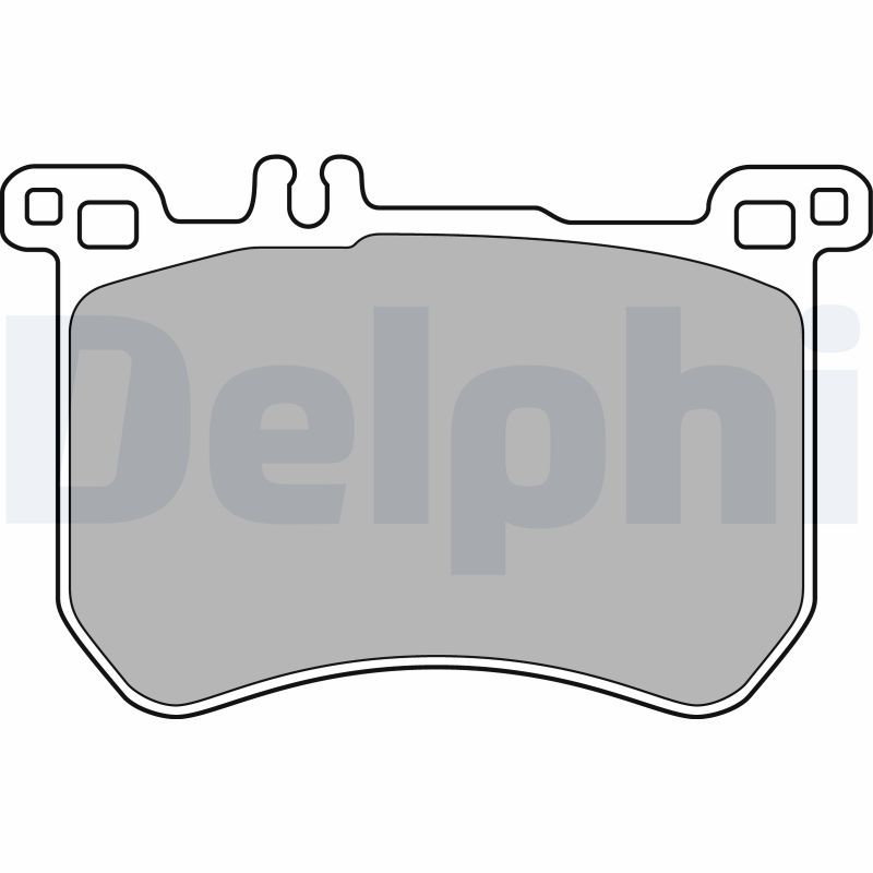 DELPHI LP2507 Brake Pad Set, disc brake