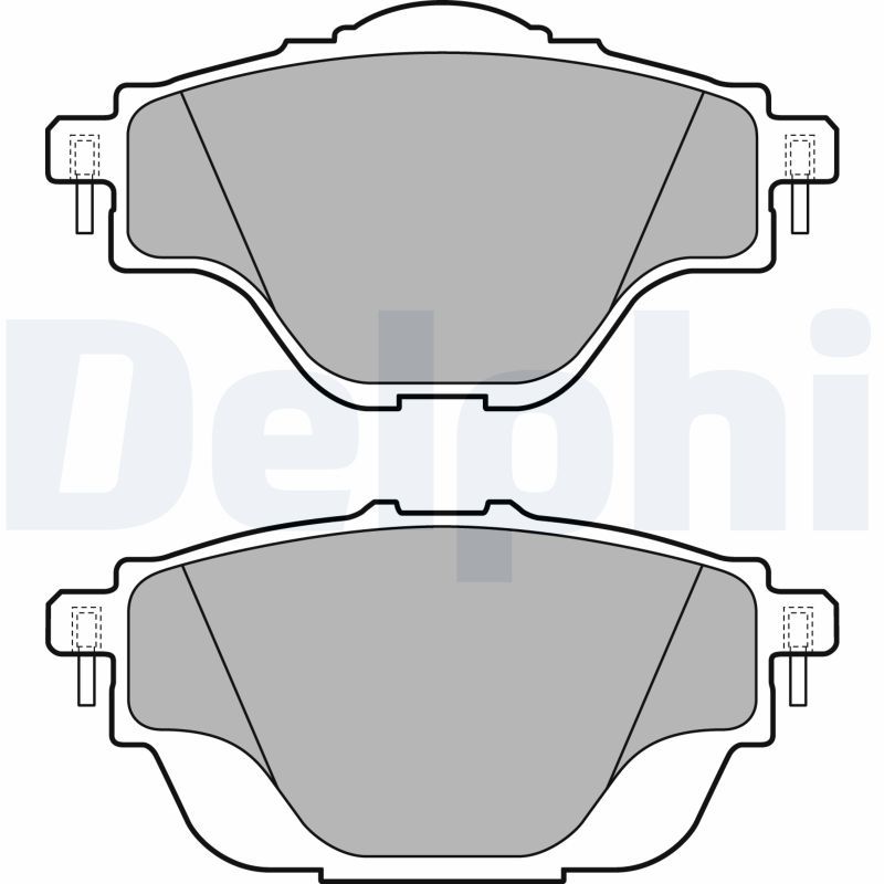 DELPHI LP2509 Brake Pad Set, disc brake