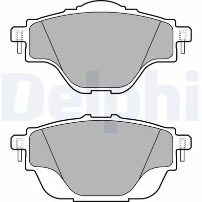 Brake Pad Set, disc brake DELPHI LP2509