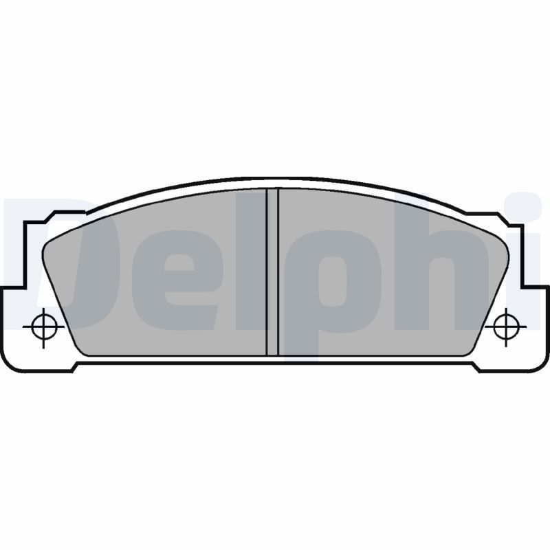 DELPHI LP253 Brake Pad Set, disc brake
