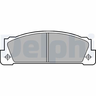 Brake Pad Set, disc brake DELPHI LP253