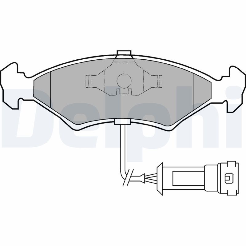 DELPHI LP255 Brake Pad Set, disc brake