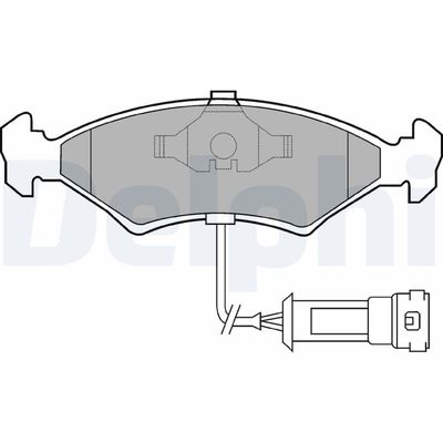 Brake Pad Set, disc brake DELPHI LP255
