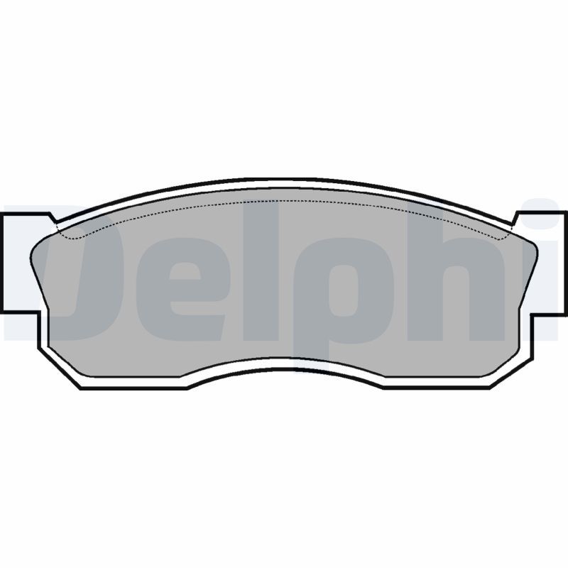 DELPHI LP261 Brake Pad Set, disc brake