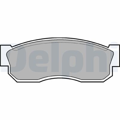 Brake Pad Set, disc brake DELPHI LP261