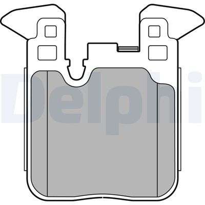 Brake Pad Set, disc brake DELPHI LP2660