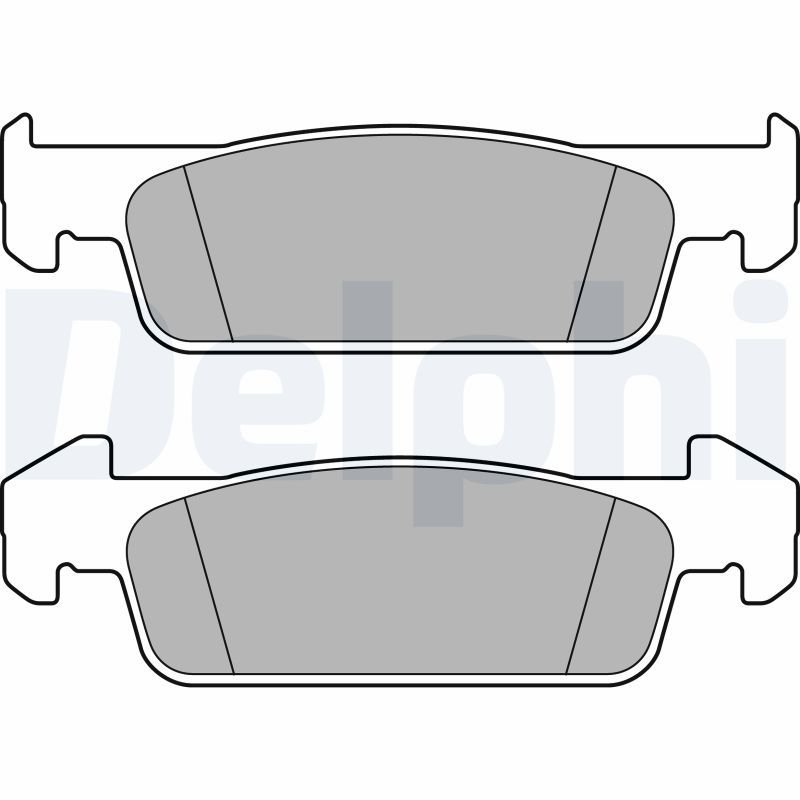 DELPHI LP2663 Brake Pad Set, disc brake